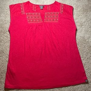 Eddie Bauer Womens PS Embroidered Sleeveless